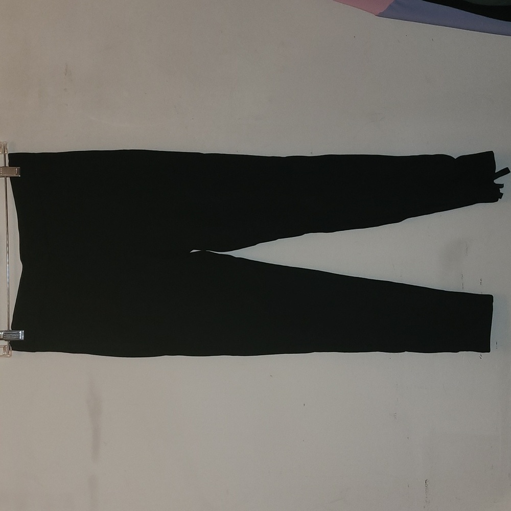 Bebe Black Back Lace up Legging